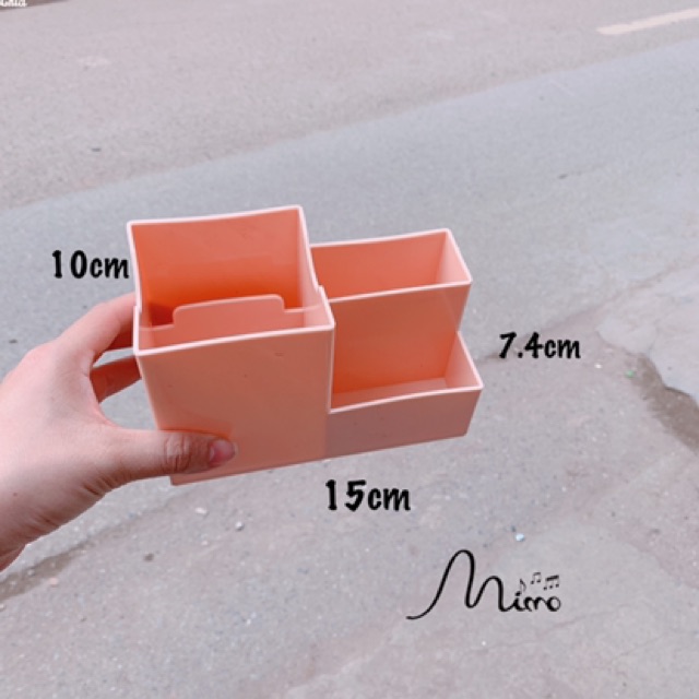 Khay Kệ Nhựa Đa Năng Đựng Bút, Cọ Trang Điểm, Đồ Để Bàn  kích cỡ 15*7.4*10cm nhiều màu, tiện dụng