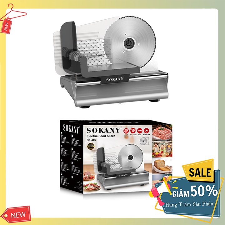 Máy thái thịt đông lạnh, thịt chín, bánh mỳ, giò chả Chính hãng SOKANY