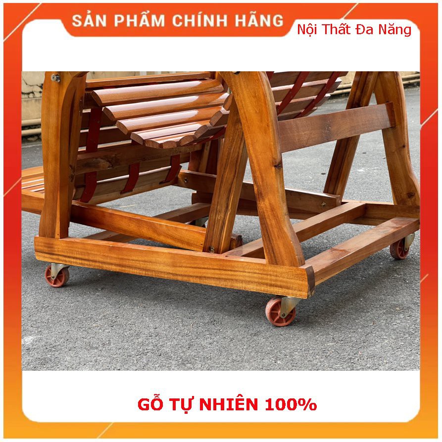 Ghế thư giãn, Ghế nằm,gỗ tự nhiên dể tháo lắp.