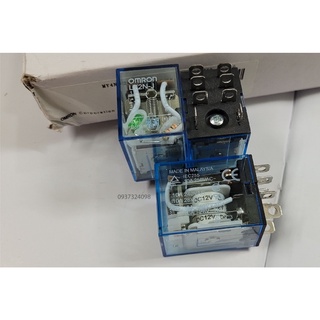 Rơ le trung gian 8 chân dẹp ly2n-j 12vdc , rơ le kiếng ly2n-j 12vdc 8 chân dẹp