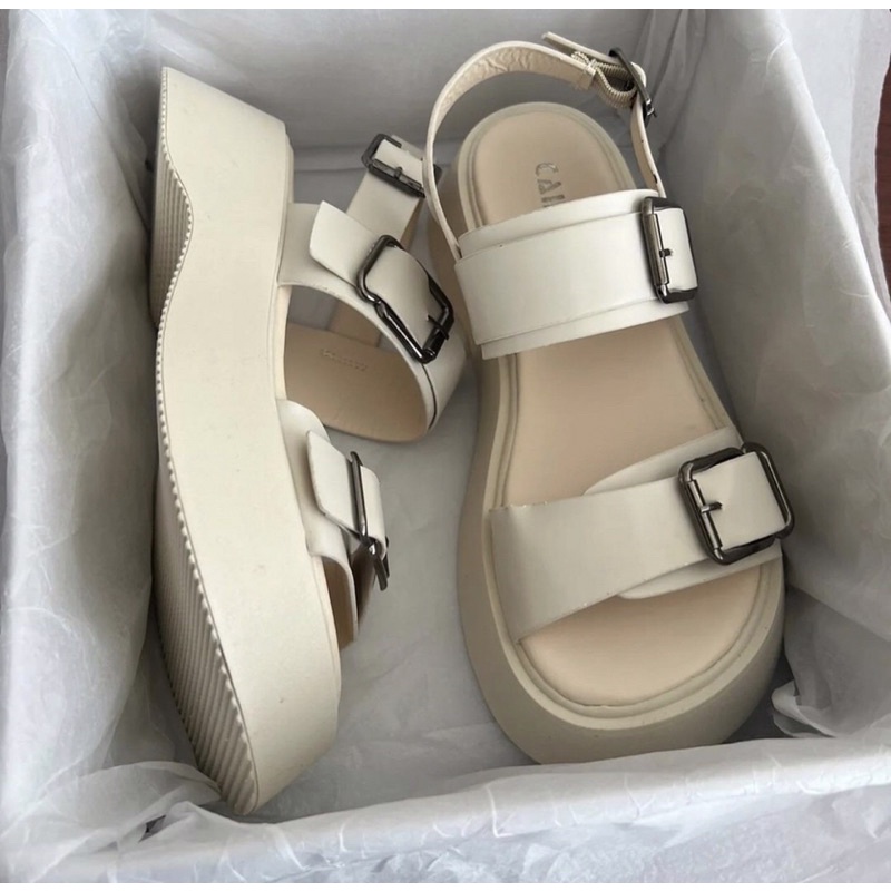 Dép Sandal Ulzzang LOẠI 1 - Giày đi học nữ đế cao hai quai cài khuy phong cách mang áo dài