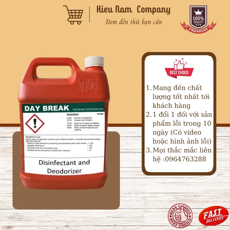 Hóa chất khử mùi Klenco Day Break 5L