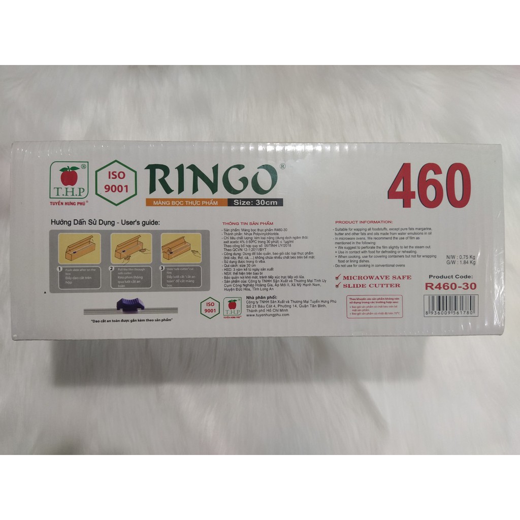 Cuộn màng bọc thực phẩm RINGO R460-309 (N/W: 0.75Kg - G/W: 1.84Kg)