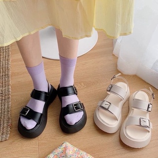 [ 𝗢𝗥𝗗𝗘𝗥 𝗧𝗔𝗢𝗕𝗔𝗢 ] Sandals Đế Cao Khuy Vuông