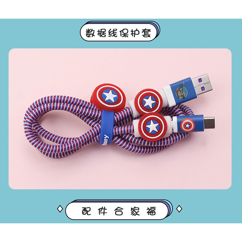 Vỏ bảo vệ cáp sạc nhanh họa tiết Stitch thích hợp cho iphone 11pro 18W