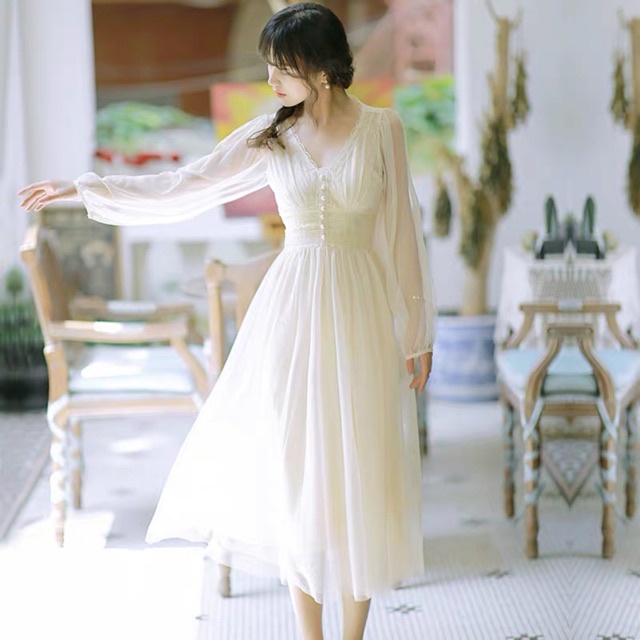 Váy Ulzzang công chúa cổ tích phong cách Hàn Quốc