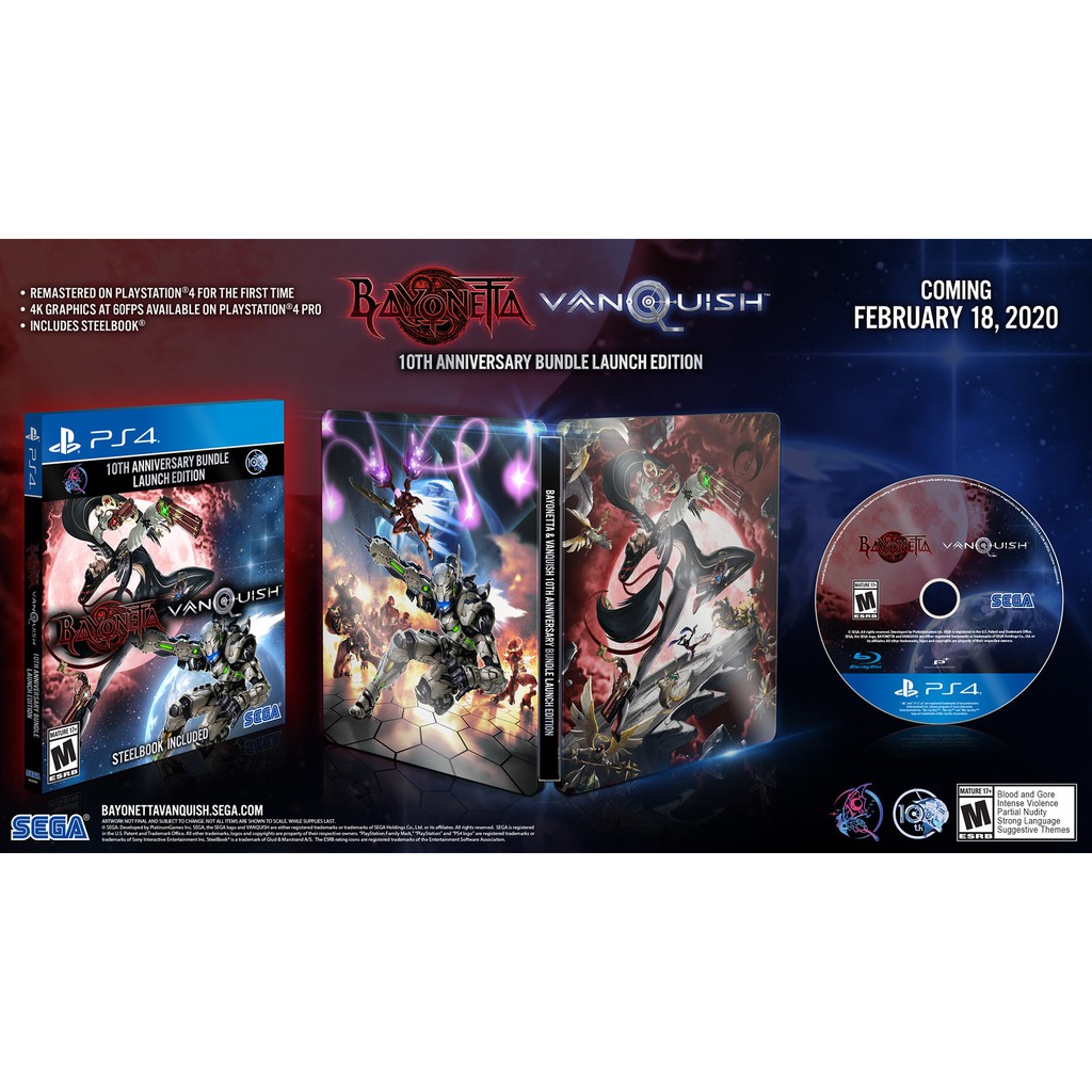 Đĩa game ps4 Bayonetta and Vanquish