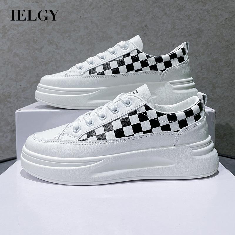 Giày thể thao IELGY đế dày màu trắng thời trang cho nữ
