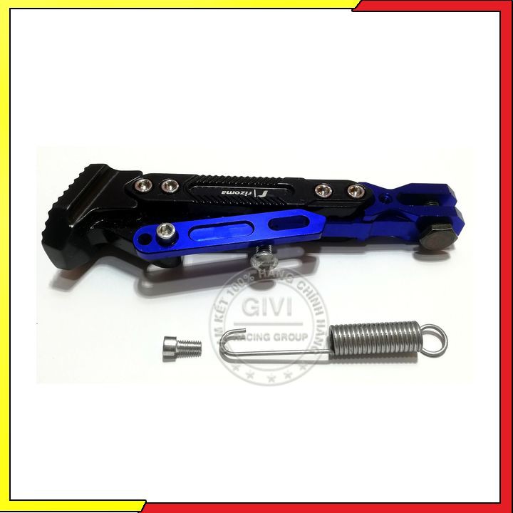 Chân Chống Xe Máy Mẫu Vuông Nhôm CNC CC02 Có Nút Tăng Chỉnh