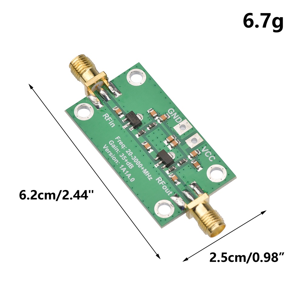 Bộ Khuếch Đại Âm Thanh Pcbfun RF Băng Tần Thấp LNA 20-3000MHz 35dB