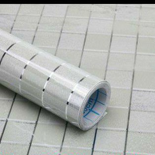 1m decal giấy dán bếp chống dầu mỡ ô nhỏ khổ 45cm keo sẵn