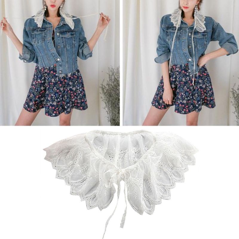 Cổ Áo Búp Bê Giả Phối Ren Thời Trang Cho Nữ YOUYO