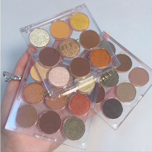 Bảng phấn mắt nhũ lì 9 ô lấp lánh Maffick Eyeshadow