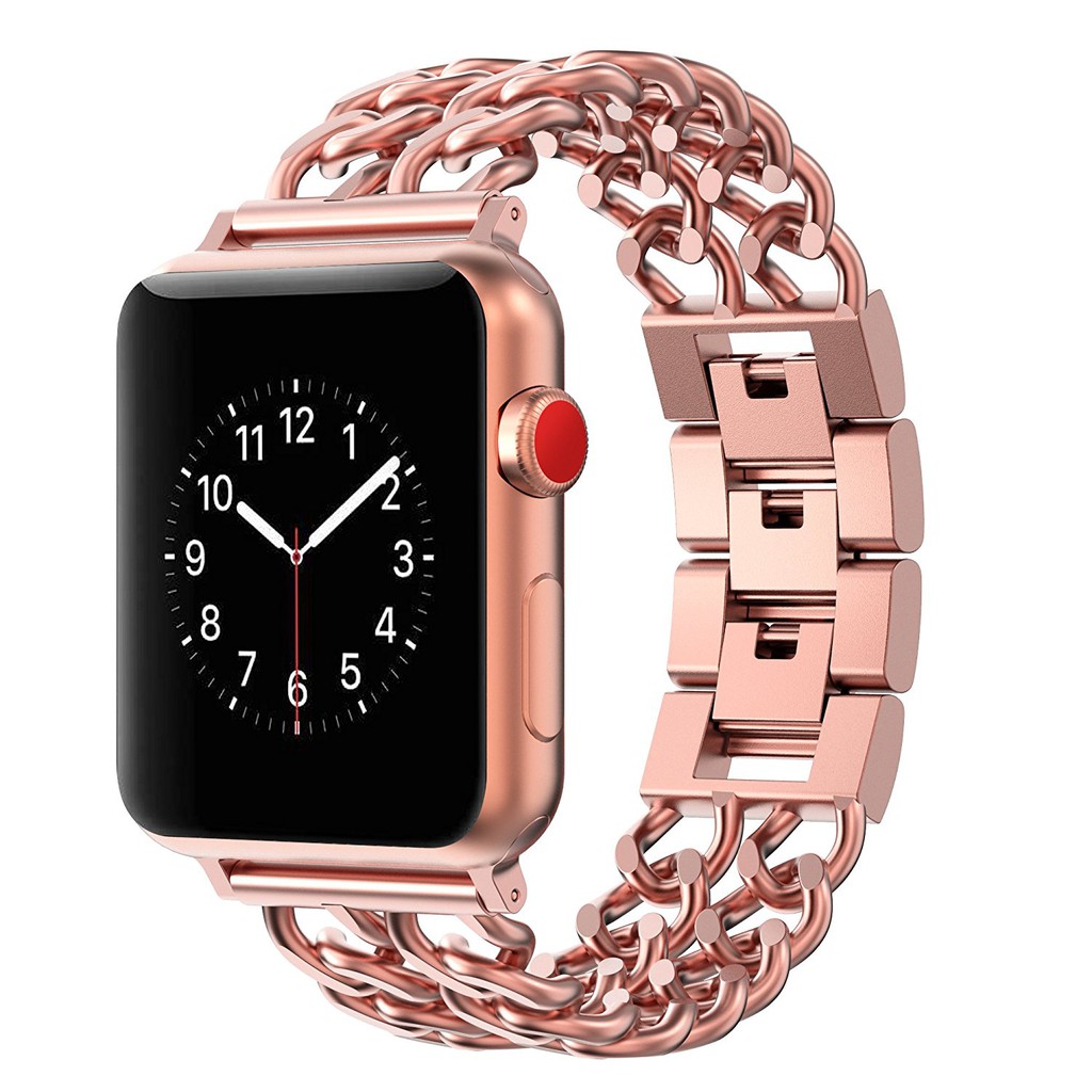 Cowboy Chain stainless Steel Strap Band for Apple Watch Series 1/2/3 38mm 42mm