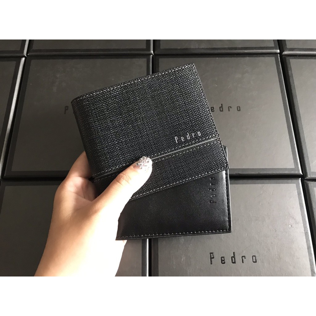 Ví nam Perdro full box và túi giấy hãng