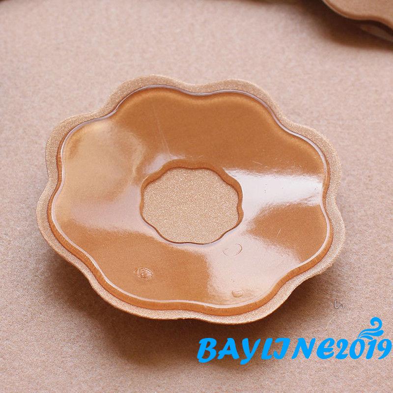 Miếng dán che ngực bằng silicon hình tròn/ bông hoa có thể tái sử dụng