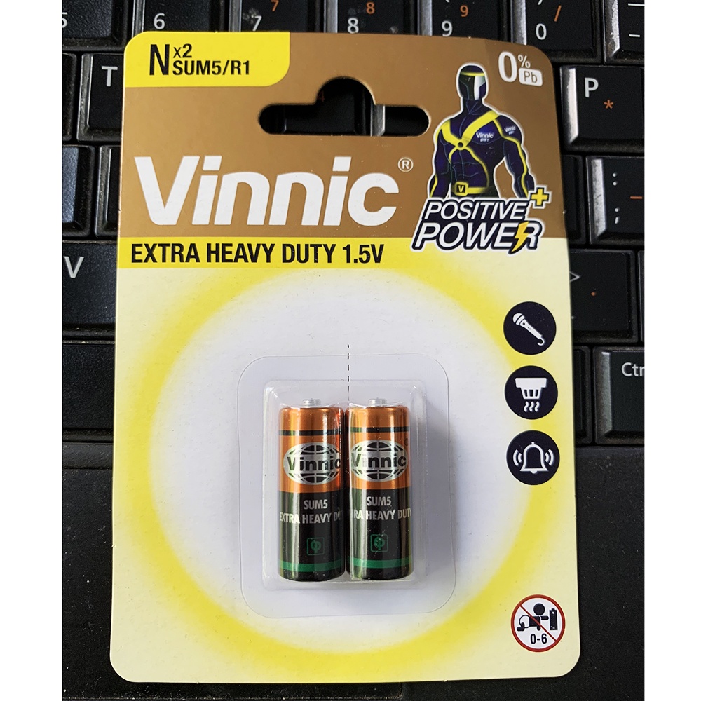 Pin Vinnic Sum5 R1 E90 1.5V chính hãng - Vỉ 2 viên DATE MỚI NHẤT