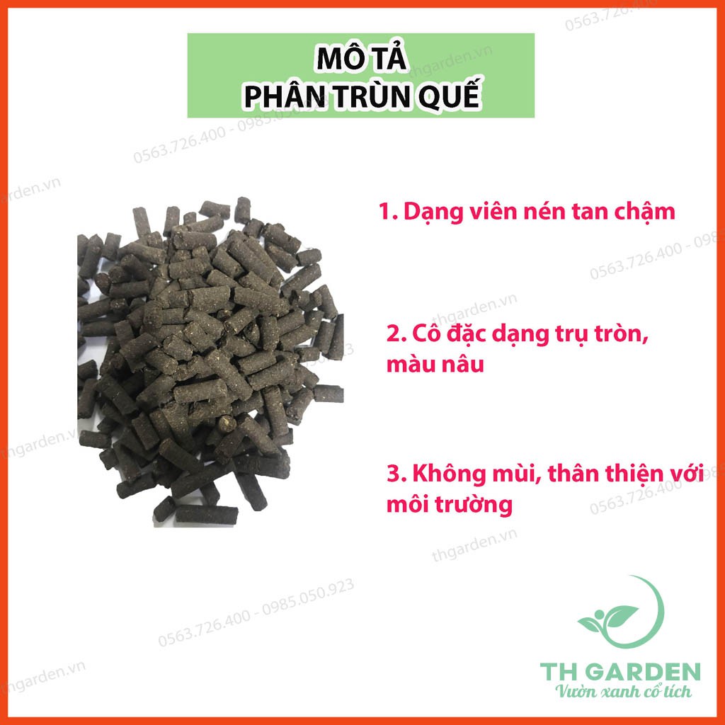 Phân Trùn Quế Viên Nén Sfarm - Phân trùn quế bón lan, hoa, cây cảnh, bonsai nguyên chất 100%, đã qua giảm ẩm, ray mịn và