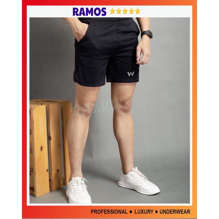 Quần short W thể thao nam thời trang, quần đùi nam mặc hàng ngày thoáng mát