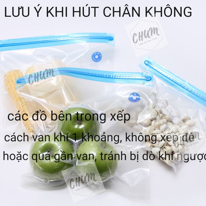 Túi hút chân không đựng thực phẩm tái sử dụng nhiều lần trong tủ lạnh G12