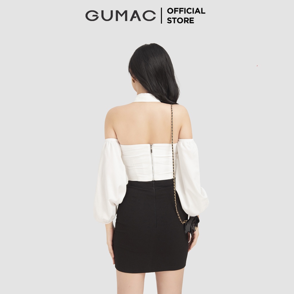 Áo croptop cổ rời AB11020 GUMAC( cổ đính rời) | BigBuy360 - bigbuy360.vn