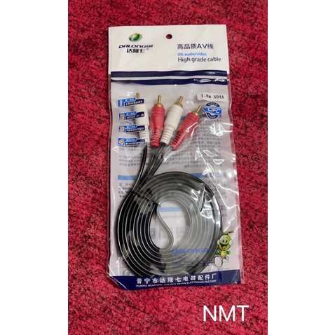 (1.8m/3m/5m/10m)Dây Cáp audio 2 ra 2 đen hàng tốt