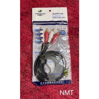 (1.8m/3m/5m/10m)Dây Cáp audio 2 ra 2 đen hàng tốt