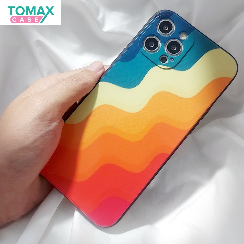 Ốp lưng iphone cầu vòng các dòng máy 7plus/8plus/x/xs/xr/11/11promax/12/12promax Tomax Case