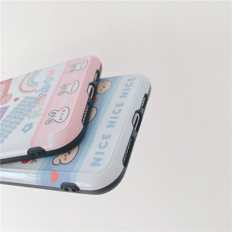 Ốp iphone - Ốp lưng imd new Gấu thỏ happy peace 6/6s/6plus/6splus/7/8/7plus/8plus/x/xs/xsmax/11/11promax-Awifi Case V5-3 | BigBuy360 - bigbuy360.vn