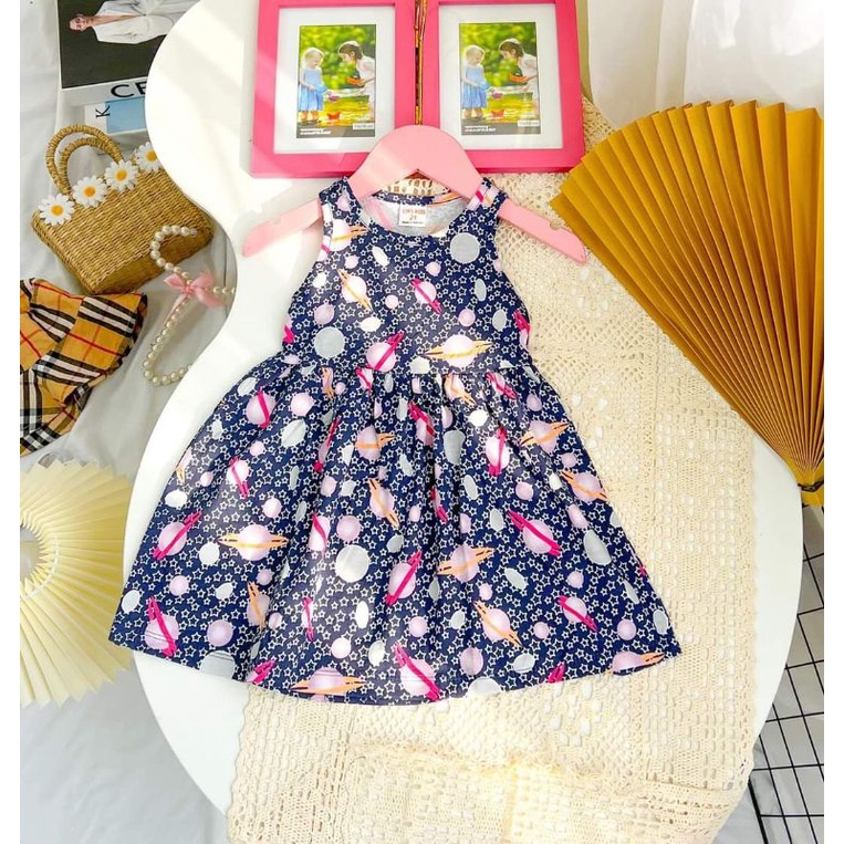 Váy cotton cho  bé 1-6 tuổi