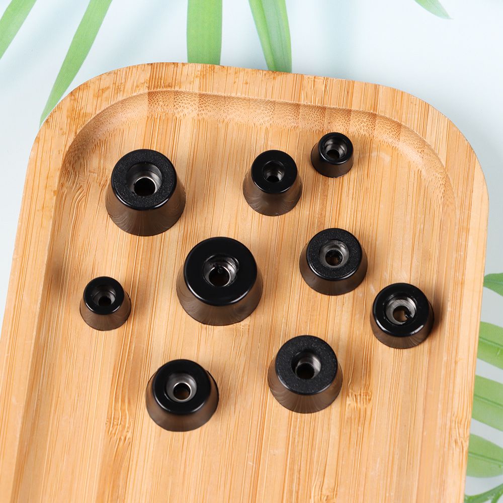 Set 10 miếng đệm cao su màu đen bảo vệ chân nội thất