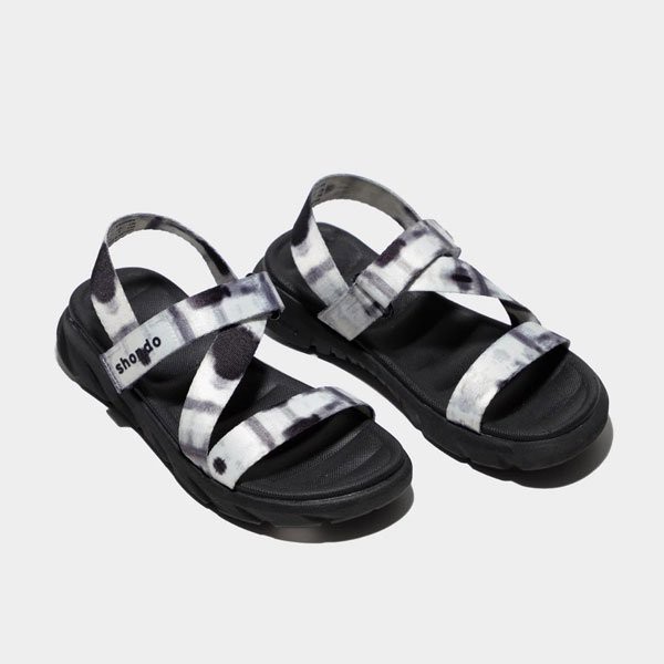 Sandal Shondo F6 sport đế đen loang khói đen F6S1011