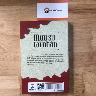 Sách PANDABOOKS Mưu Sự Tại Nhân