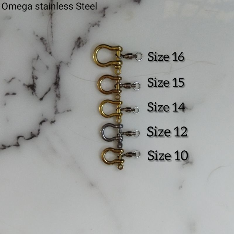 Dây xích inox 304 & móc khóa omega cho vẹt có khắc tên số điện thoại