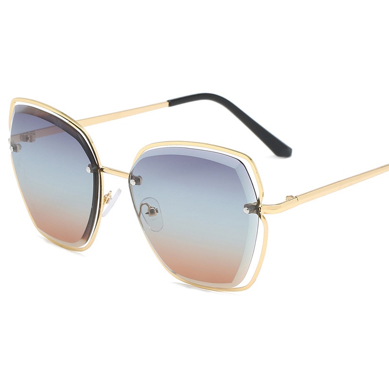 Kính Mát Gọng Vuông Lớn Phong Cách Vintage Sang Trọng Cho Nữ