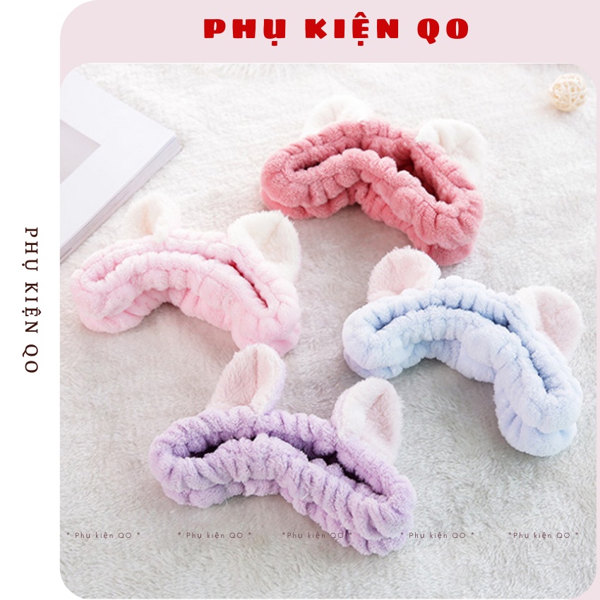 Băng đô rửa mặt tai mèo BD06