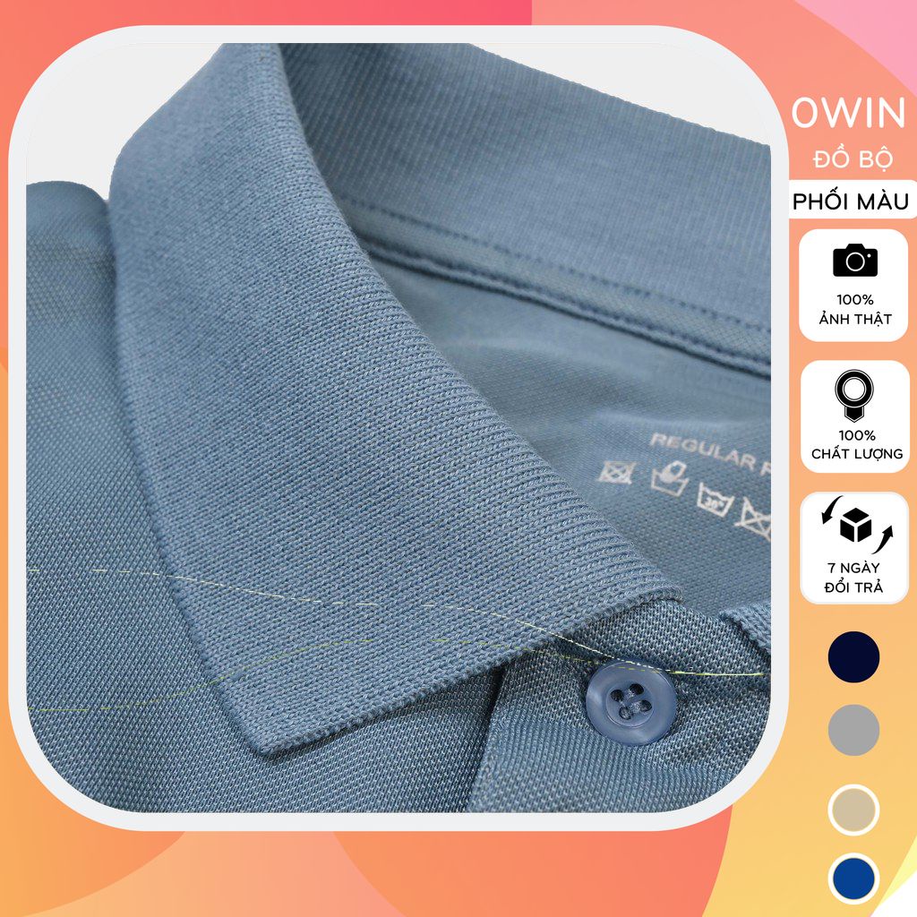 Áo Polo nam basic cộc tay vải cá sấu cotton, áo thun nam có cổ phong cách trẻ trung lịch lãm AT06 - OWIN