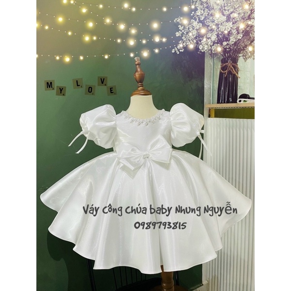 Váy công chúa1 nơ nhung Nguyễn