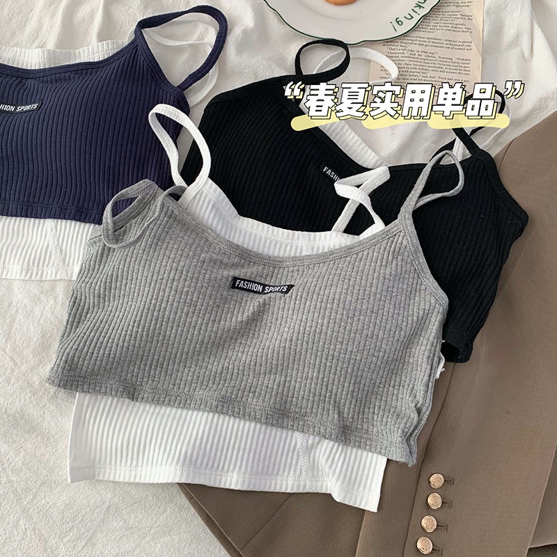 Áo Lót Thể Thao Không Phai Màu Thiết Kế Giản Dị Dành Cho Nữ