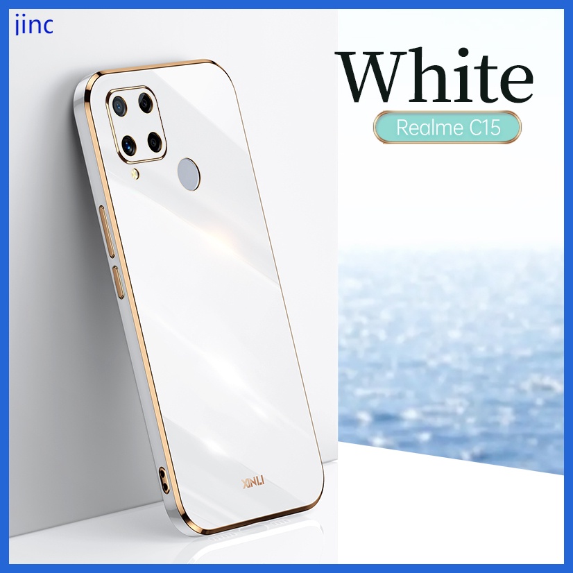 Ốp lưng Realme C15 C12 C25 case Vỏ điện thoại mạ điện sang trọng chất lượng cao