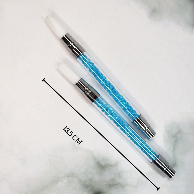 Bút đẩy sticker cho móng đầu silicon phụ kiện nail đẩy sticker