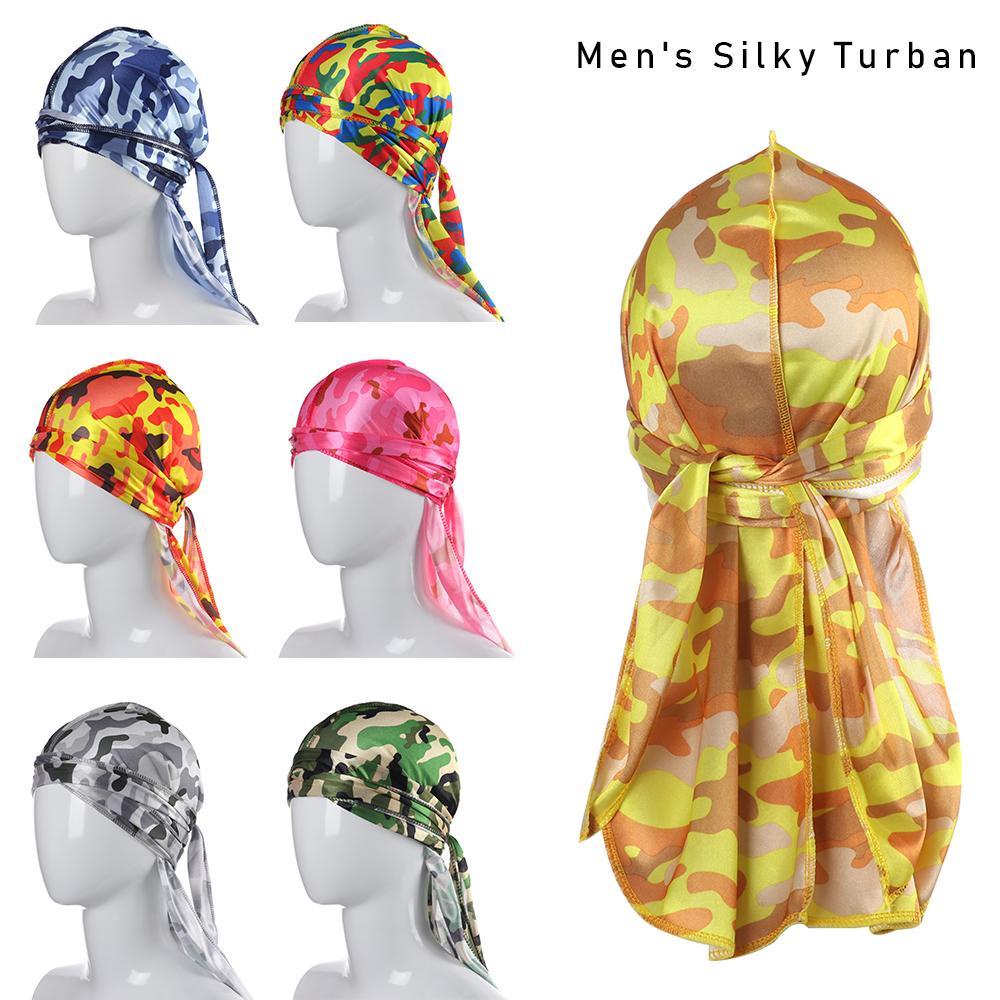Suenin Mũ Turban Lụa Thoáng Khí Phong Cách Cướp Biển Mới Cho Nam