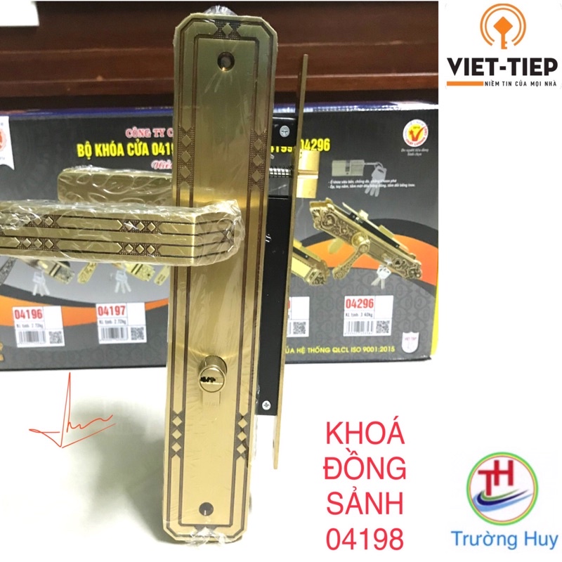 [chính hãng]Khoá cửa tay gạt ĐỒNG Việt Tiệp 04198 - Bảo hành 3 năm