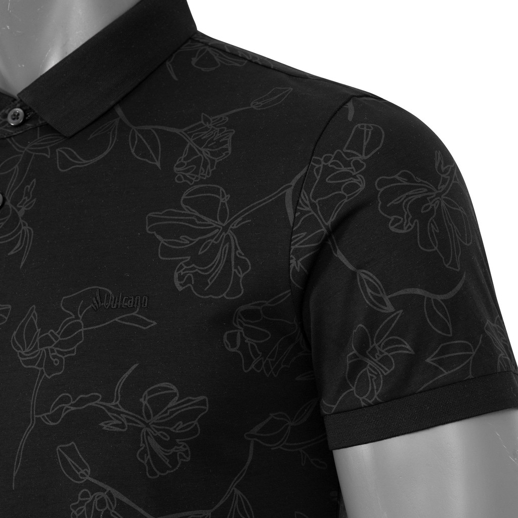 Áo thun Polo nam VULCANO in họa tiết vải Cotton Mỹ xuất xịn chuẩn form, sang trọng, thanh lịch 1005 | BigBuy360 - bigbuy360.vn