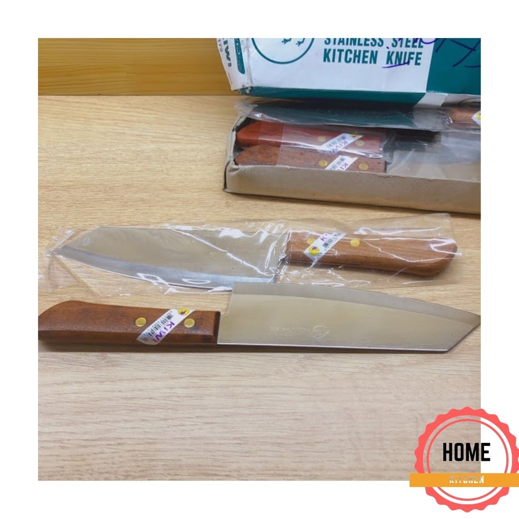 Combo 5 Dao Kiwi Thái Lan cán gỗ chắc chắn, sắc bén, không gỉ. An toàn cho sức khỏe. Hàng chuẩn loại đẹp chính hãng