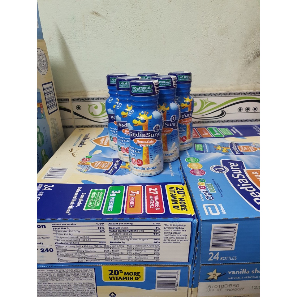 Sữa Pediasure chất xơ nước 237 ml