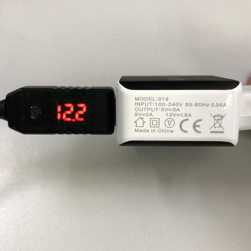 Dây Cáp Nguồn Qc3.0 Usb Sang 5v 9v 12v 5.5x2.5mm Có Thể Điều Chỉnh Cho Bộ Định Tuyến Led