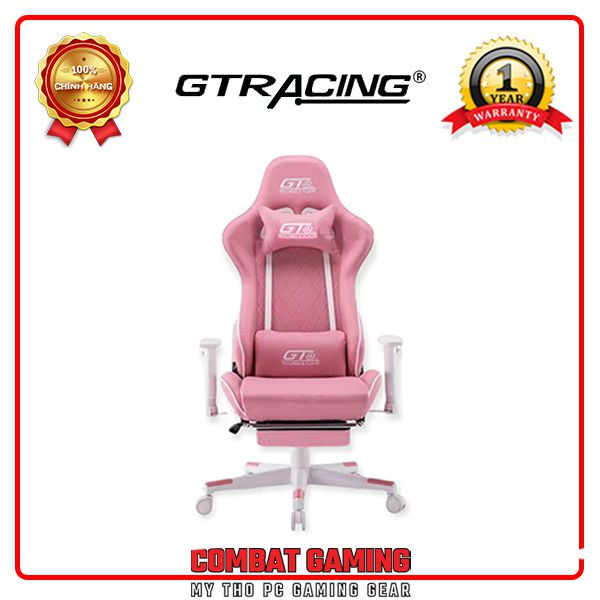 Ghế Gaming GTRACING PLAYER PINK WR0014 (Có Kê Chân)