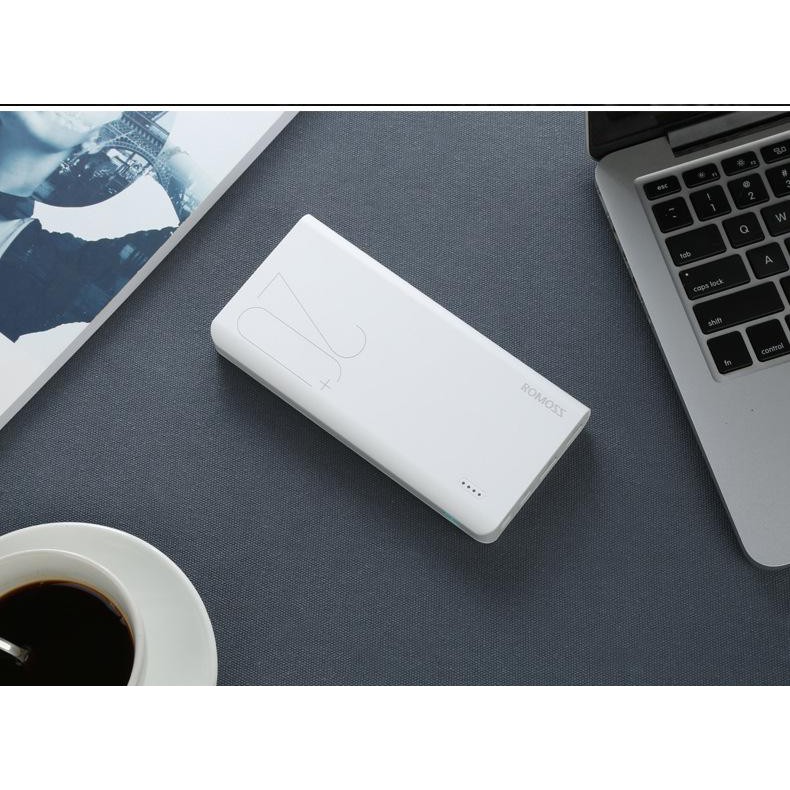 Pin sạc dự phòng Romoss Sense 6+ 20000mAh - Sạc nhanh QC3.0 và Sạc nhanh 2 chiều TypeC (Trắng)