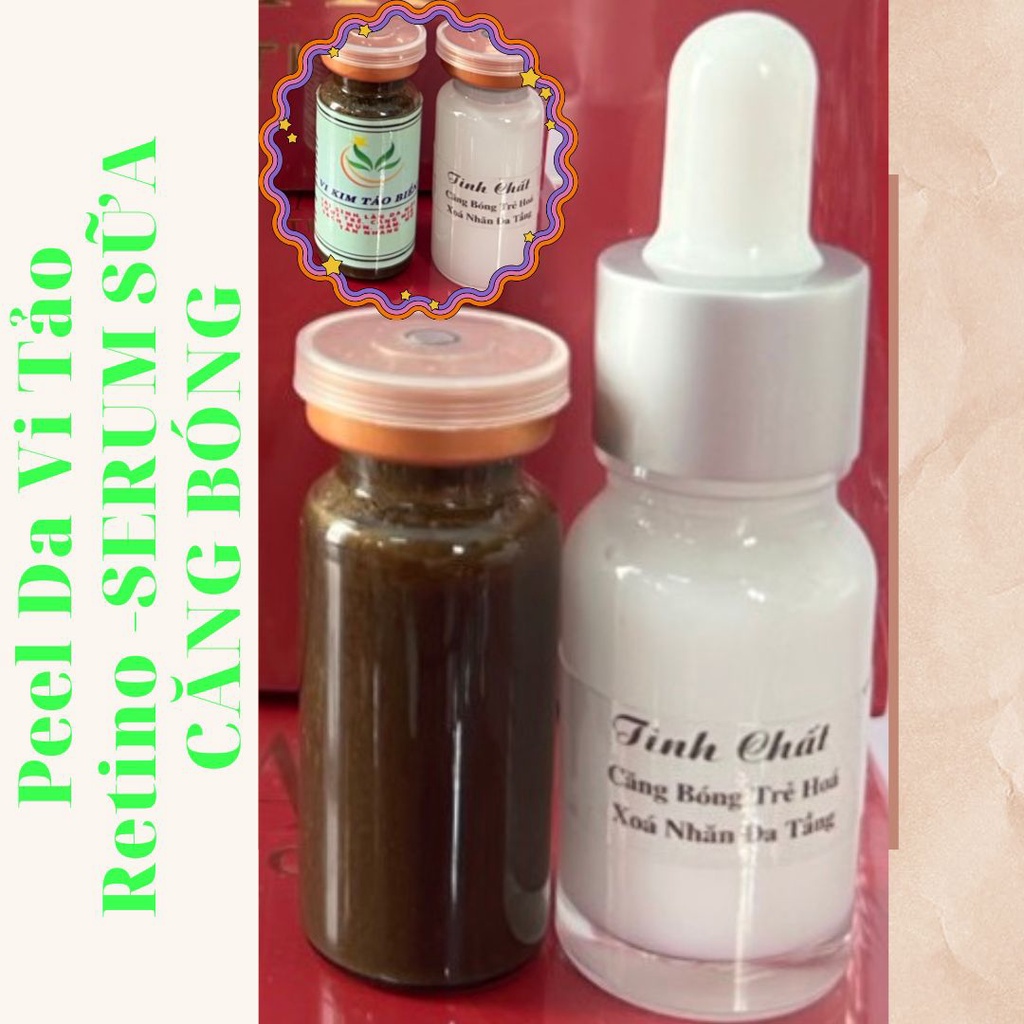 (Tặng kem serum sữa căng bóng) 𝐕𝐈 𝐊𝐈𝐌 𝐓𝐇𝐀̉𝐎 𝐃𝐔̛𝐎̛̣𝐂 TÁI TẠO DA thế hệ mới căng bóng, se lỗ chân lông, trắng sáng p